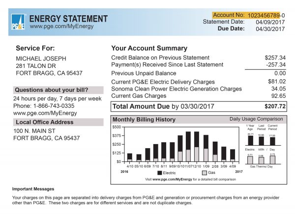 pg&e bill pay phone number